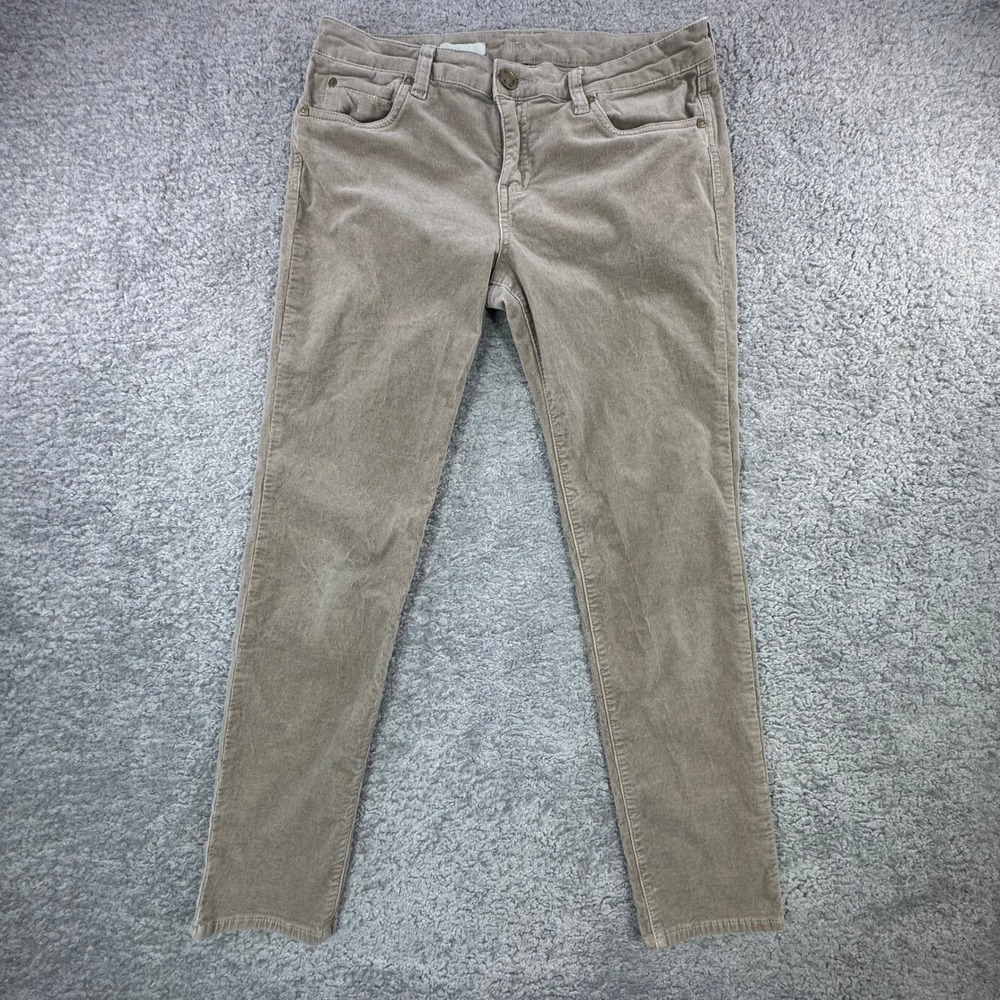 Kut from the Kloth Diana Skinny Corduroy Pants Tan Khaki‎ 12P KP488PR9N Womens